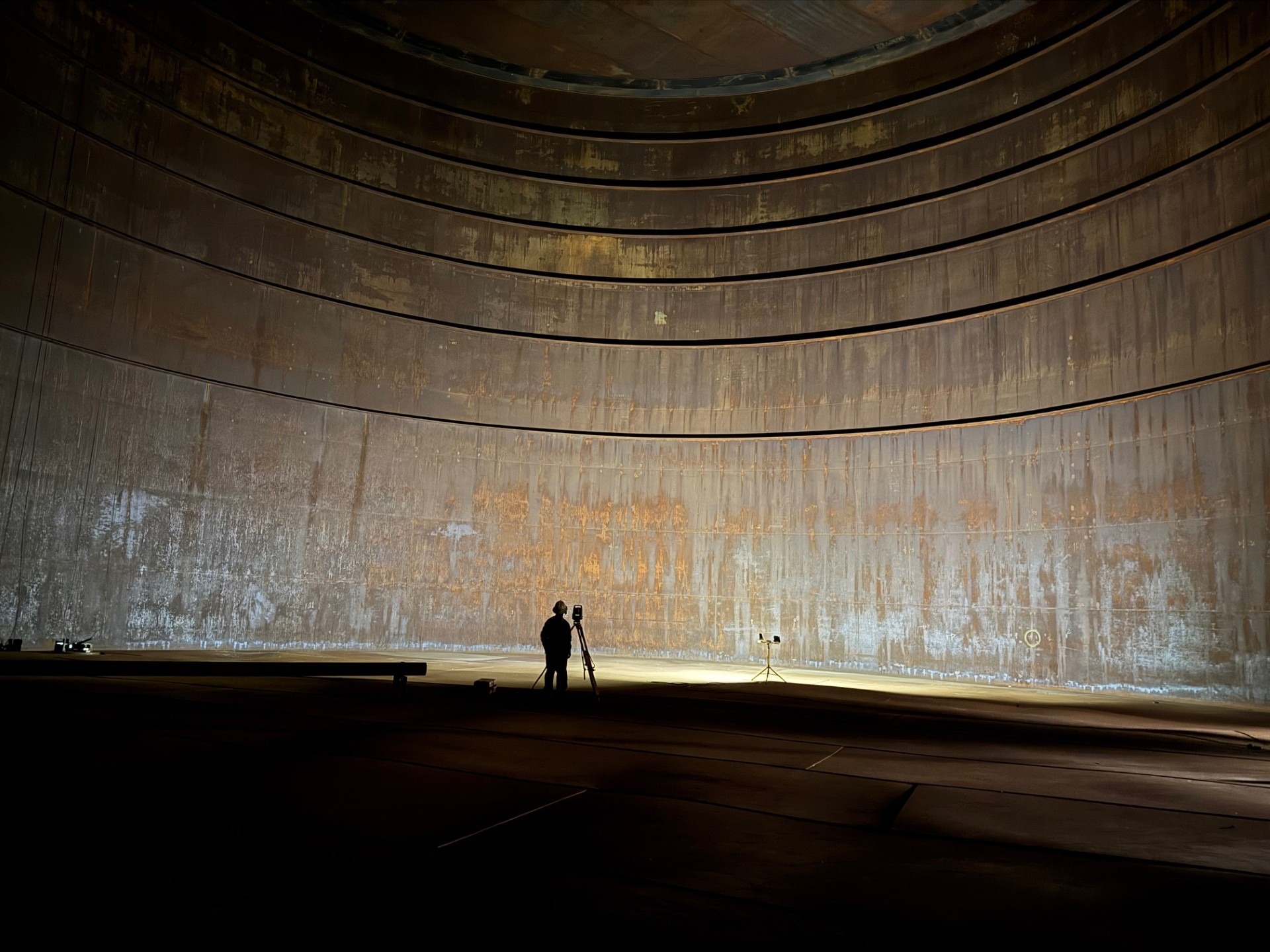 Vista general del tanque de almacenamiento