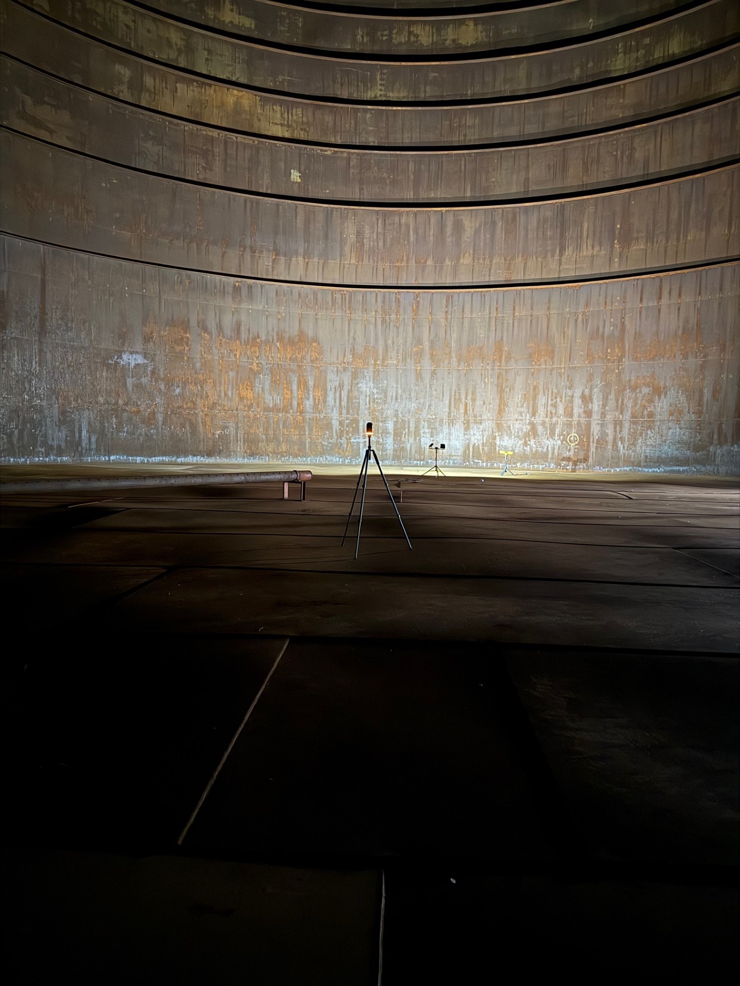 Detalle de la estructura interna del tanque