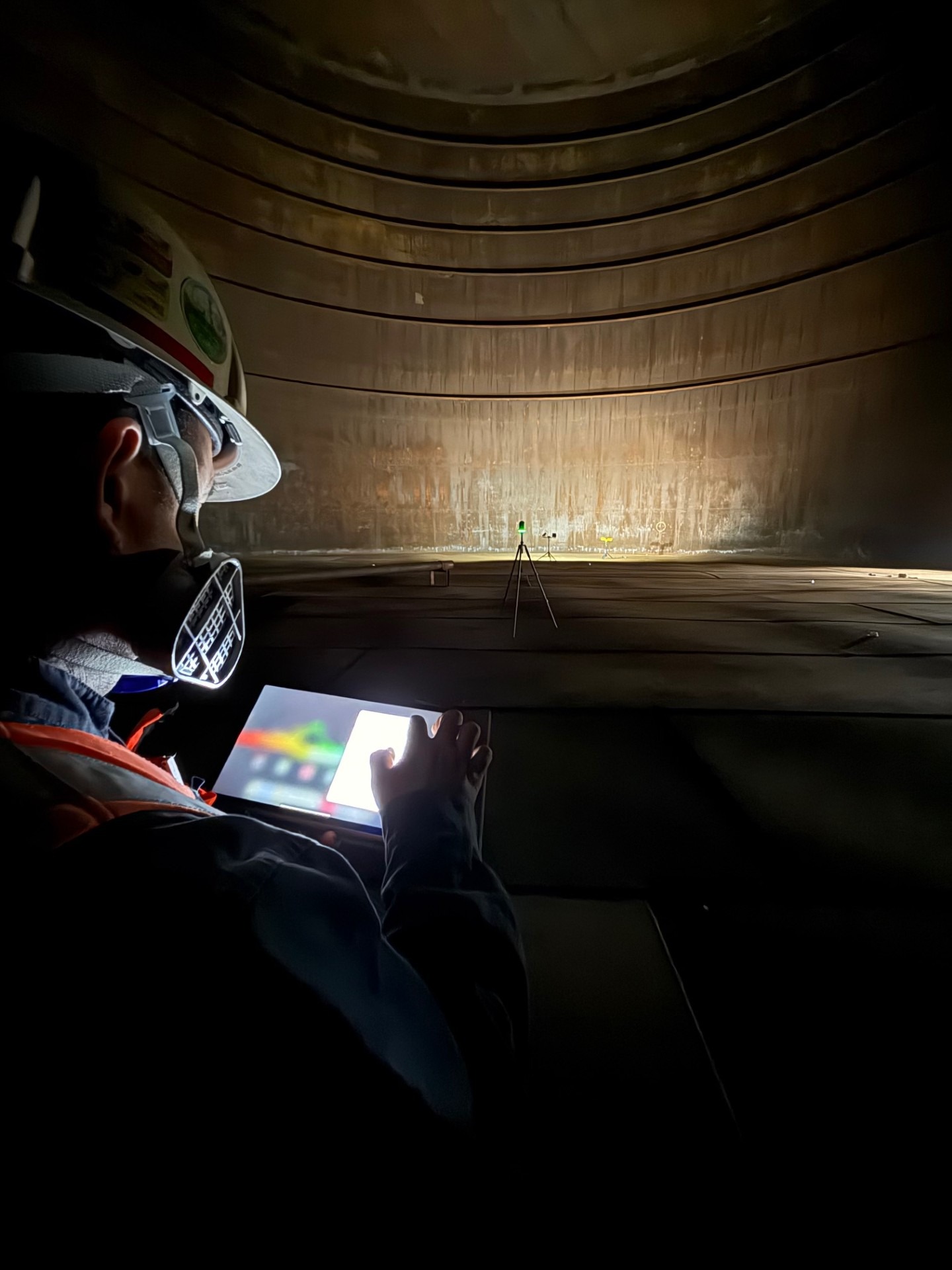 Verificación de medidas en tanque de GLP