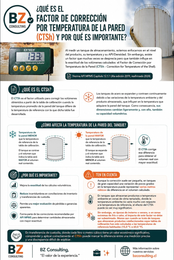 ¿Qué es el Factor de Corrección por Temperatura de la Pared (CTSh) y por qué es importante?