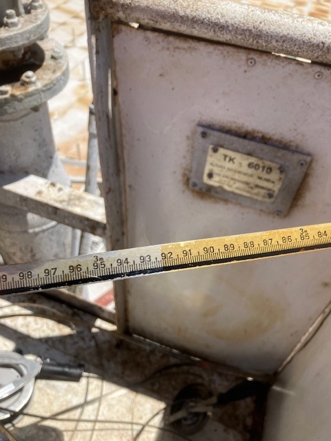 A storage tank seen from inside