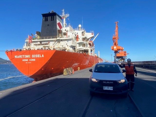 Hito en Muelle CAP: BZ Consulting presente en la mayor descarga de Soda Cáustica para Occidental Chemical